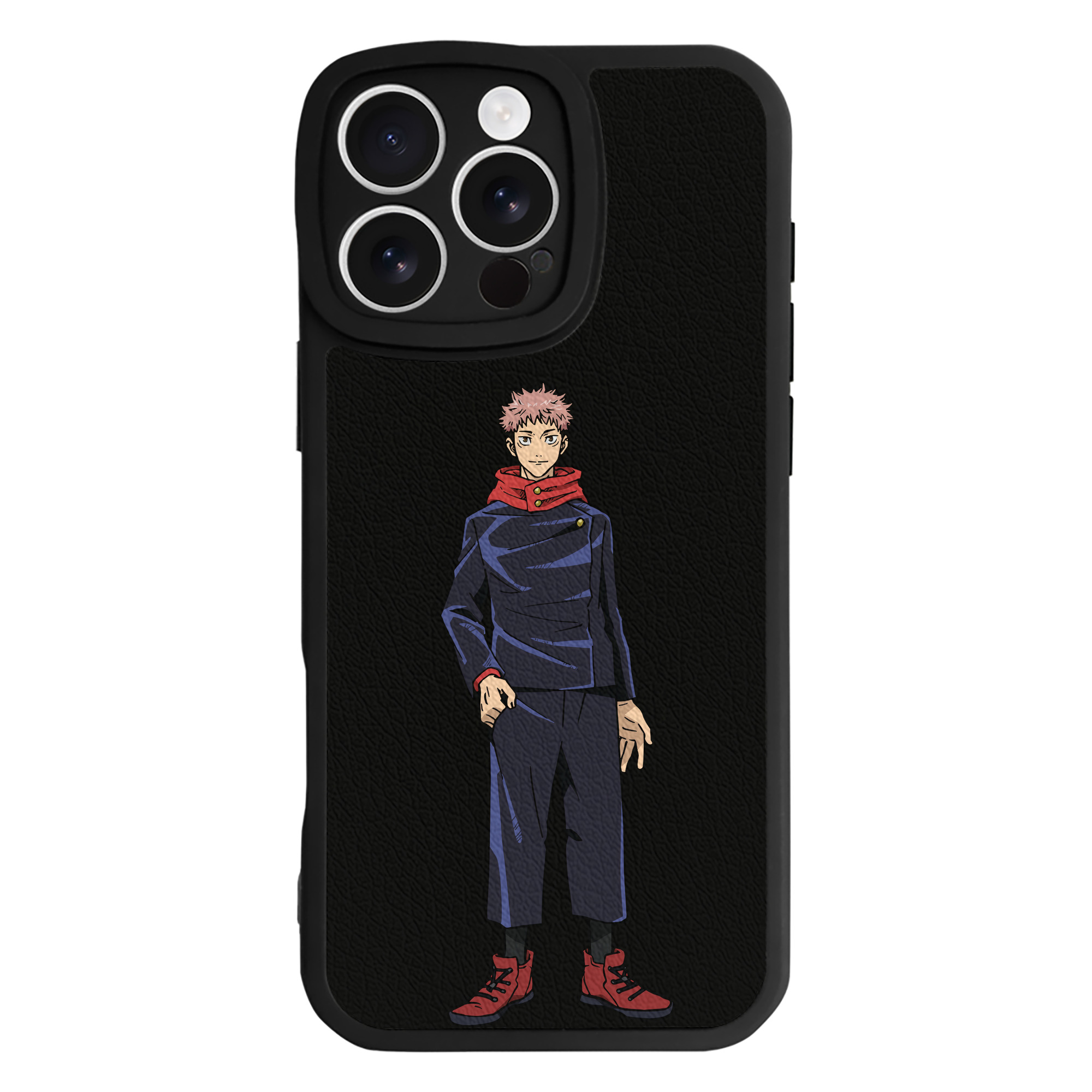 （画像用） 呪術廻戦 Jujutsu Kaisen 【iPhone 16シリーズ対応】シリコンスマホケース（レザー調） 材質：シリコン